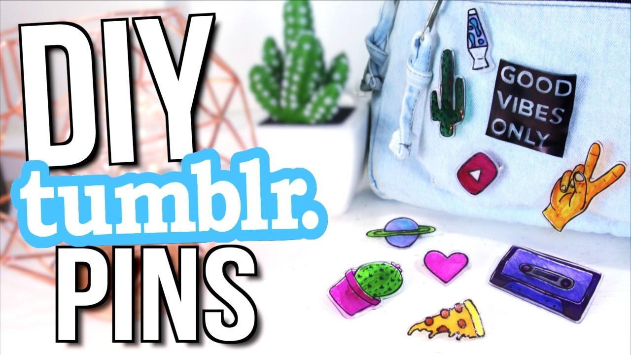 Tumblr Pins
 DIY TUMBLR PINS Easy Affordable Tumblr Decor