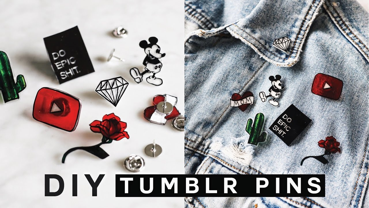 Tumblr Pins
 DIY TUMBLR PINS Minimal Easy & SUPER Affordable