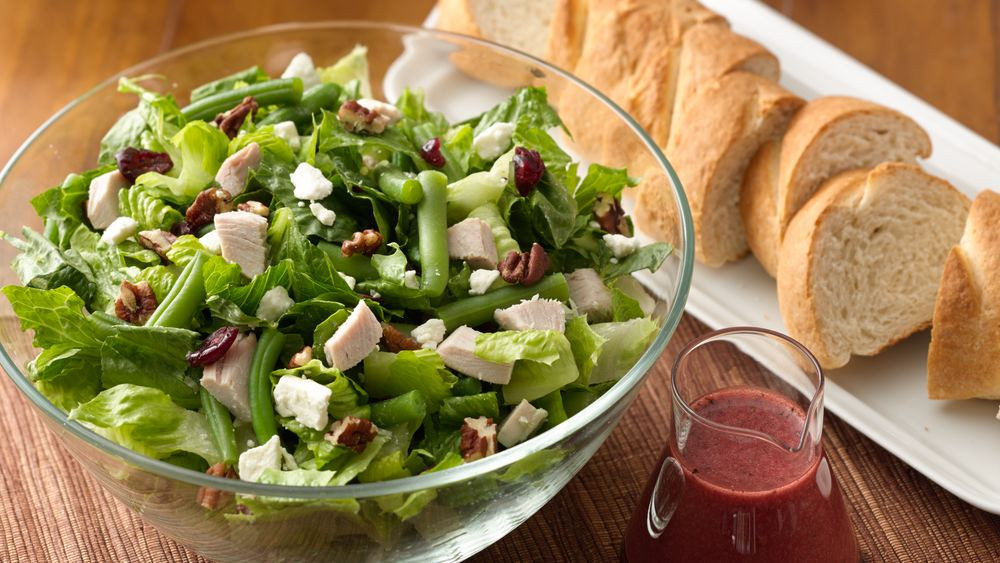 Turkey Cranberry Salad
 Turkey Cranberry and Pecan Chopped Salad recipe from