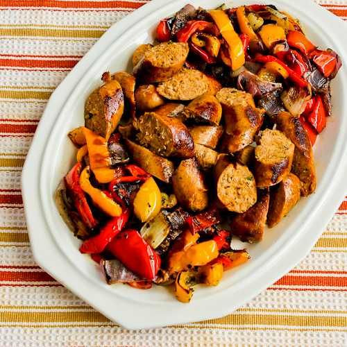 Turkey Sausage Recipes Low Carb
 Low Carb Roasted Italian Sausage and Sweet Mini Peppers