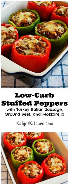 Turkey Sausage Recipes Low Carb
 Kalyn s Kitchen Low Carb Stuffed Peppers with Turkey