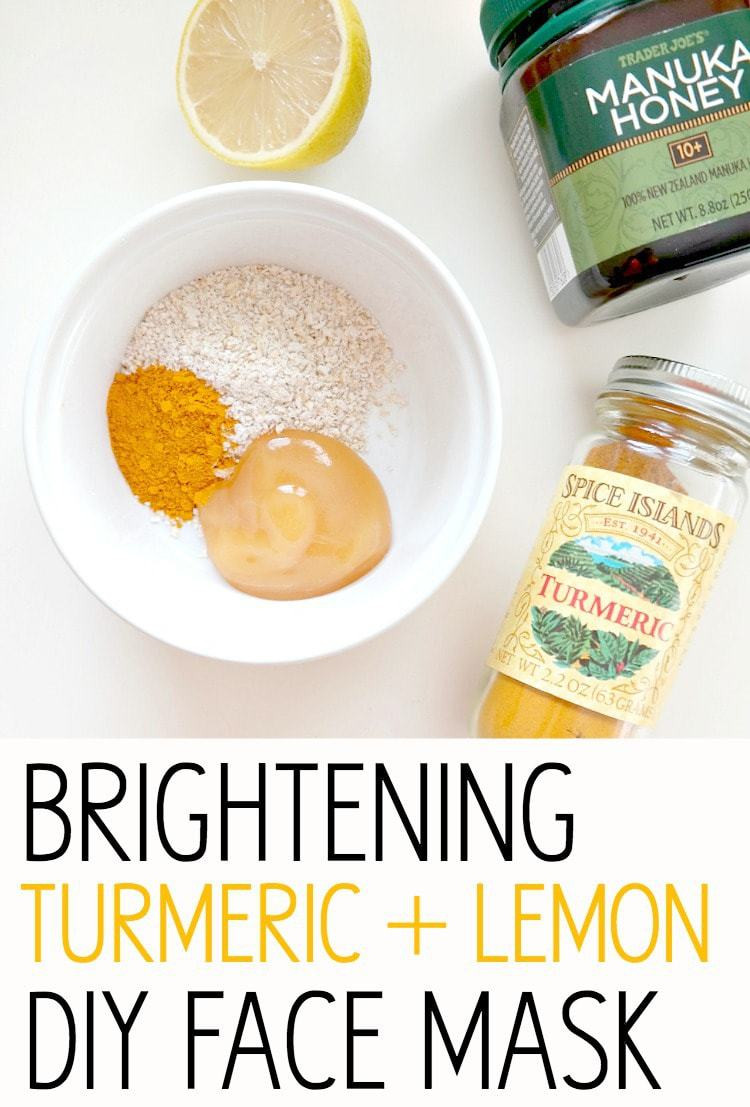 Turmeric Mask DIY
 Glowing Skin Series Brightening Turmeric Lemon DIY Face