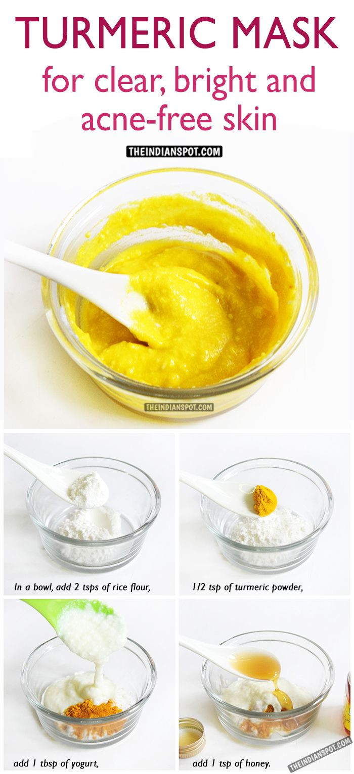 Turmeric Mask DIY
 Turmeric has healing ponents excellent for healthy