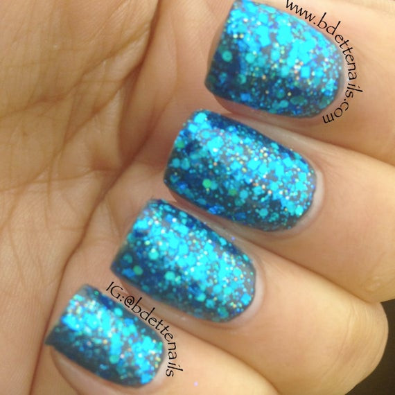 Turquoise Glitter Nails
 The Blue nail polish gorgeous blue turquoise holo glitter