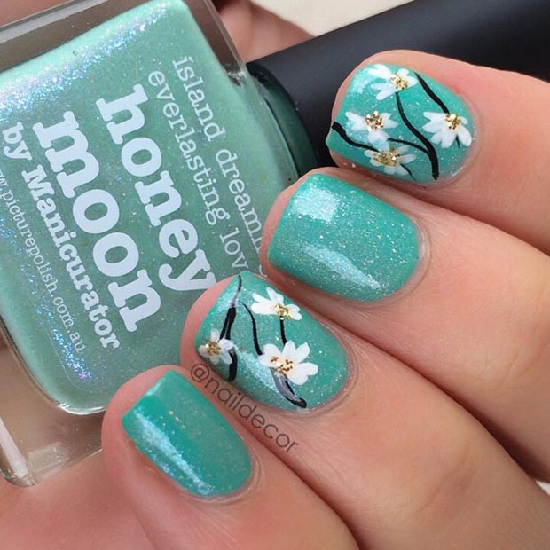 Turquoise Nail Ideas
 80 Nail Designs for Short Nails