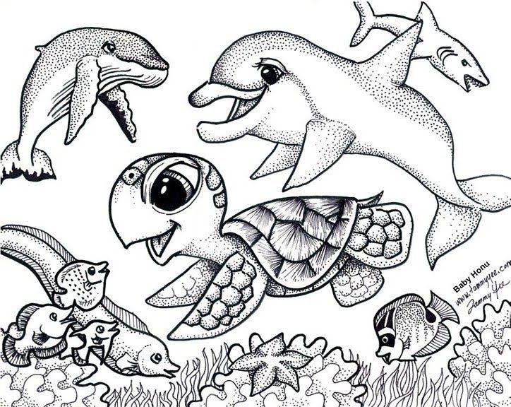 Turtle Coloring Pages For Adults
 sea turtle Coloring Pages for Adults