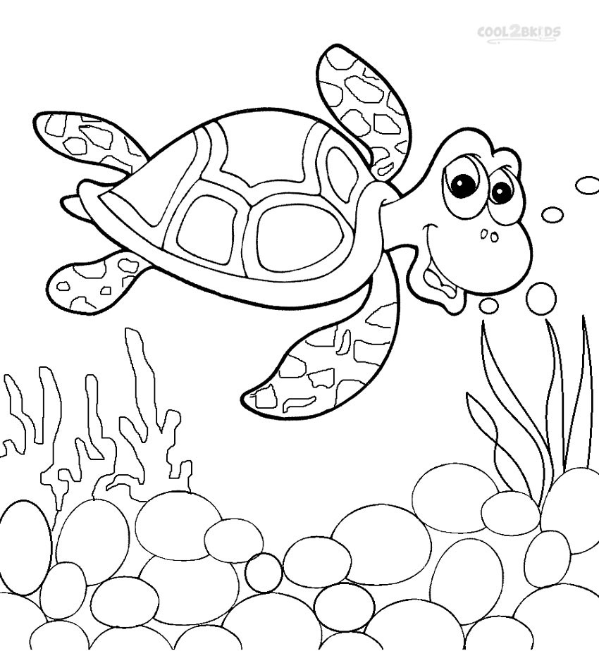 Turtle Coloring Pages Printable
 Printable Sea Turtle Coloring Pages For Kids