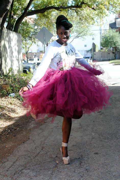 Tutu For Adults DIY
 NO Sew tulle skirt