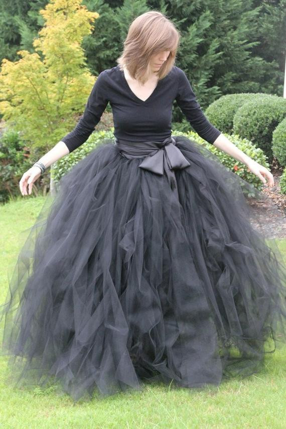 Tutu For Adults DIY
 Black adult tutu long black skirt sewn tutus Wide by