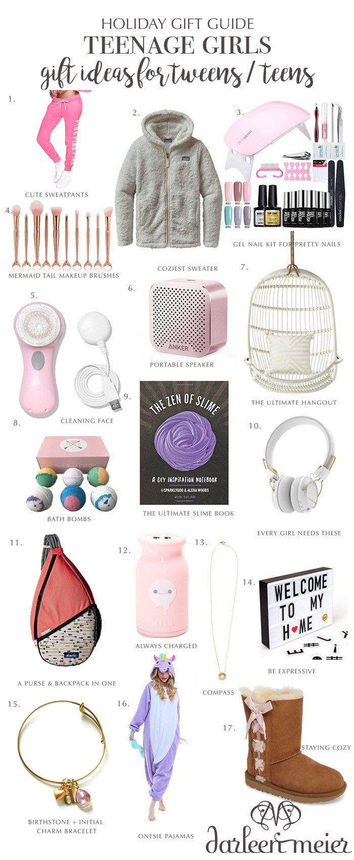 Tween Girls Gift Ideas
 Holiday Gift Guide for Teen Girls Darling Darleen