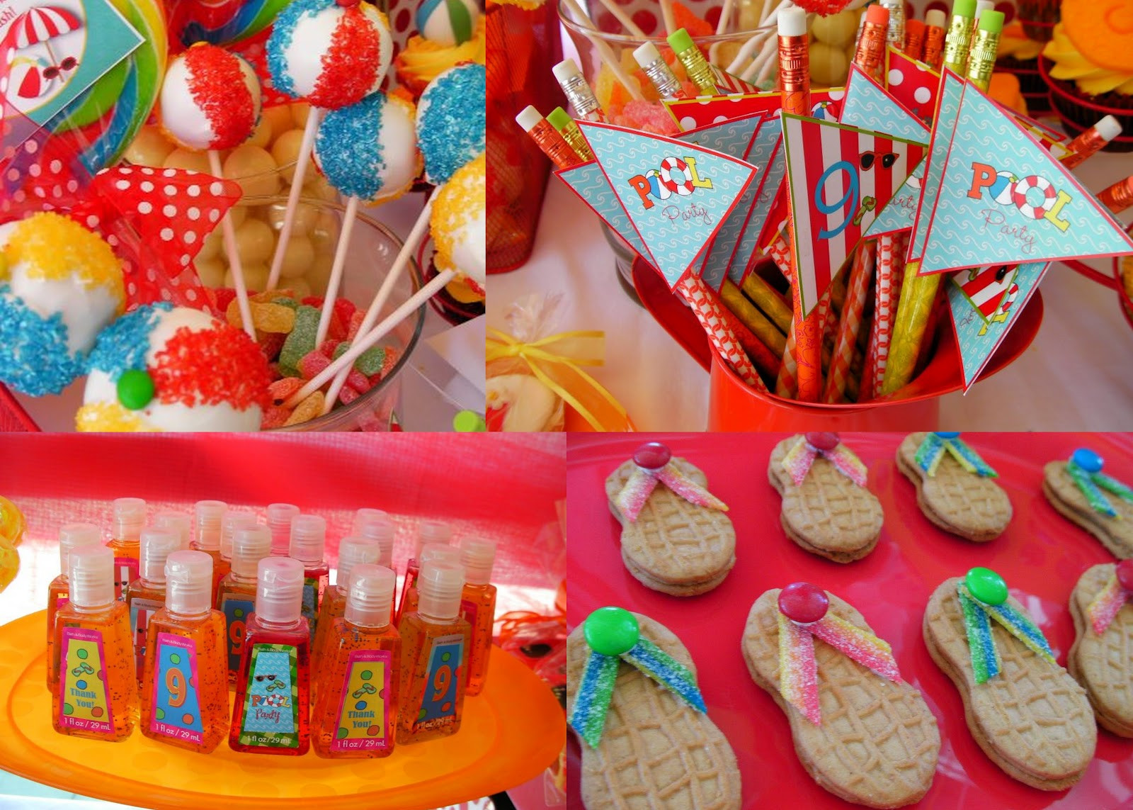 Tween Pool Party Ideas
 MKR Creations Beach Party Theme Favors