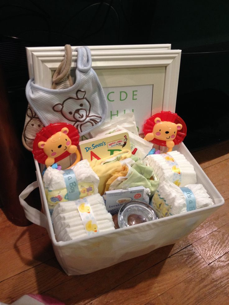 Twin Baby Boy Gift Ideas
 Baby shower t basket for twin boys
