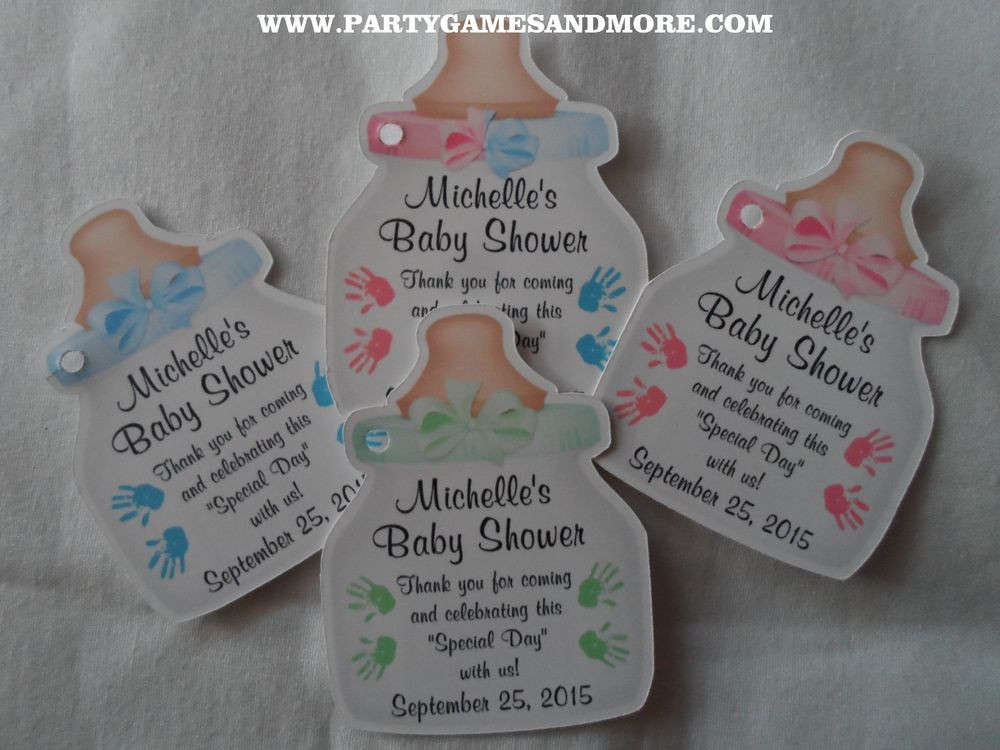 Twins Baby Shower Party Favors
 UNIQUE PERSONALIZED BABY SHOWER PARTY FAVOR GIFT TAGS