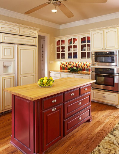 Two Colored Kitchen Cabinets
 Kitchen Design Fix How to Fit an Island Into a Small Kitchen