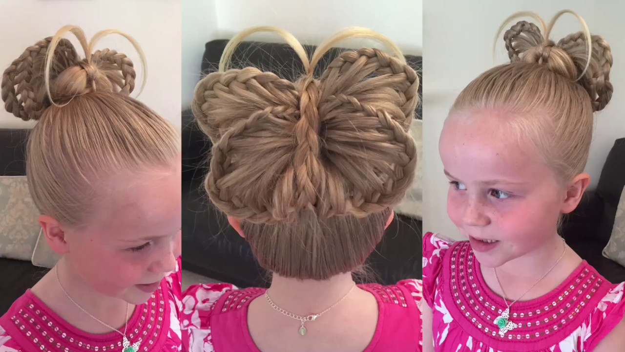 Two Little Girls Hairstyles
 Braided Butterfly hair tutorial by Two Little Girls