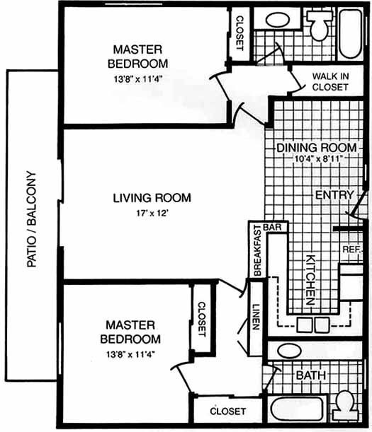 Two Master Bedroom Floor Plan
 Floor Plans with 2 Masters
