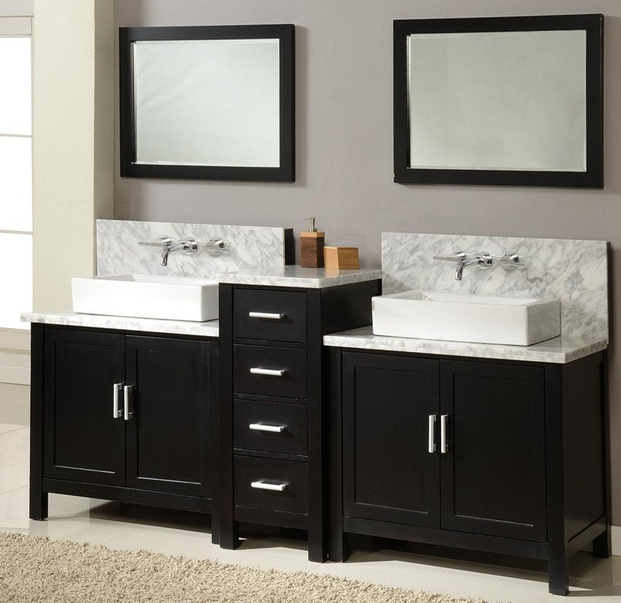 Two Sink Bathroom Vanity
 Double Sink Vanity Designs in Gorgeous Modern Bathrooms