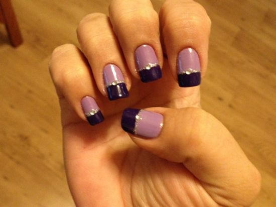 Two Tone Nail Art
 35 Stunning Two Tone Nails Designs