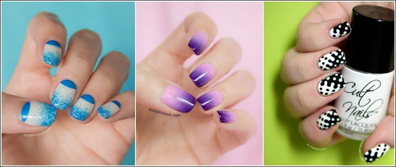 Two Tone Nail Art
 Two Tone Nail Art Ideas That You ll Love to Try