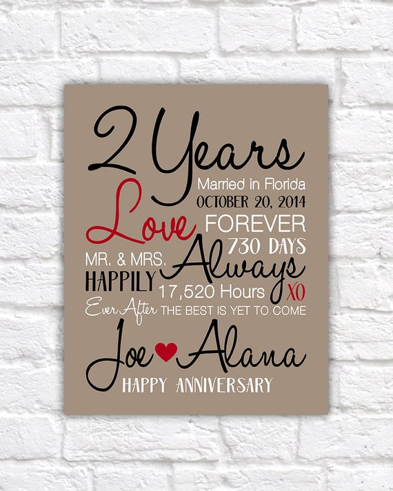 Two Years Wedding Anniversary Gift Ideas
 2 Year Anniversary Gifts 2nd Anniversary Celebrating Second