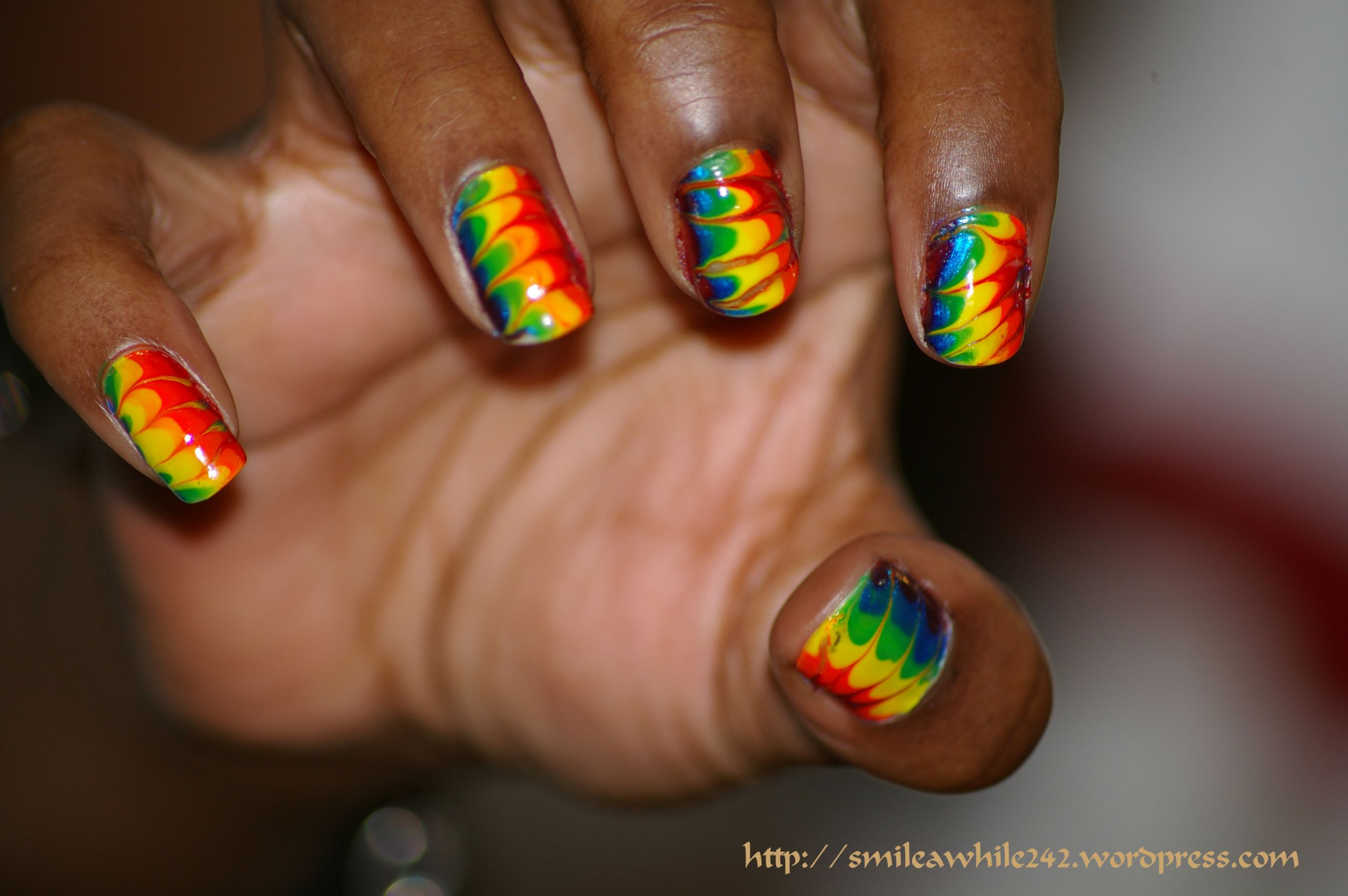 Tye Dye Nail Designs
 Tie Dye nails – • ´‾ • ♥♣ §mìłeǺŵhĩļэ™♥♣ • ´‾ •