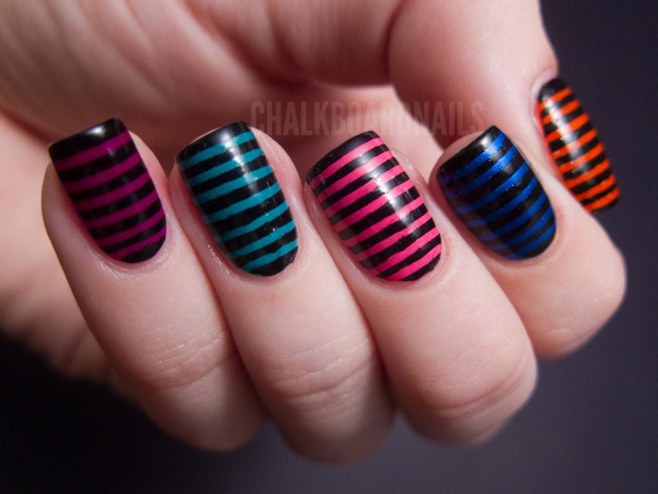 Types Of Nail Styles
 Myfantasticnails 15x Stripes Nail Art