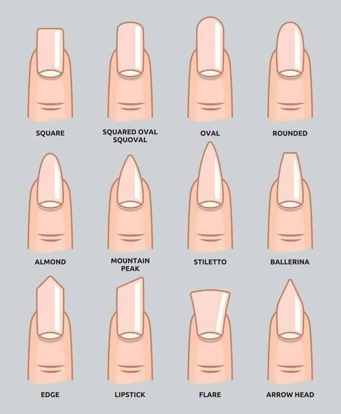 Types Of Nail Styles
 most trending nails shapes 💘💅🏽 in 2019