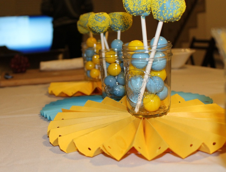 Ucla Graduation Party Ideas
 UCLA themed… cake pops gum balls center pieces