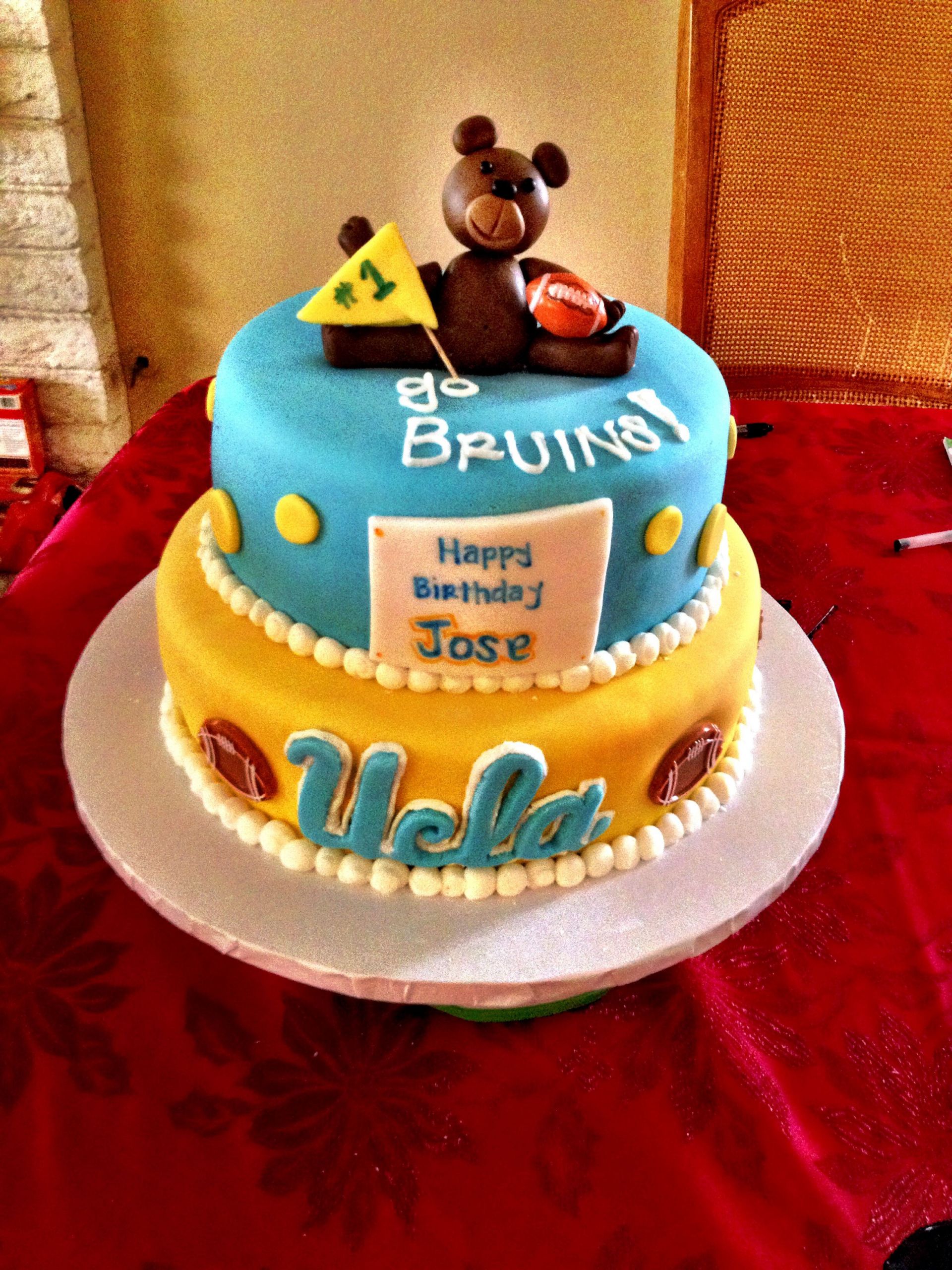 Ucla Graduation Party Ideas
 UCLA Bruins 1st Birthday cake in 2019