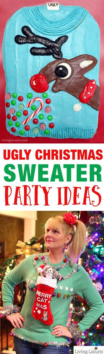 Ugly Christmas Party Ideas
 Reindeer Ugly Christmas Sweater Cake