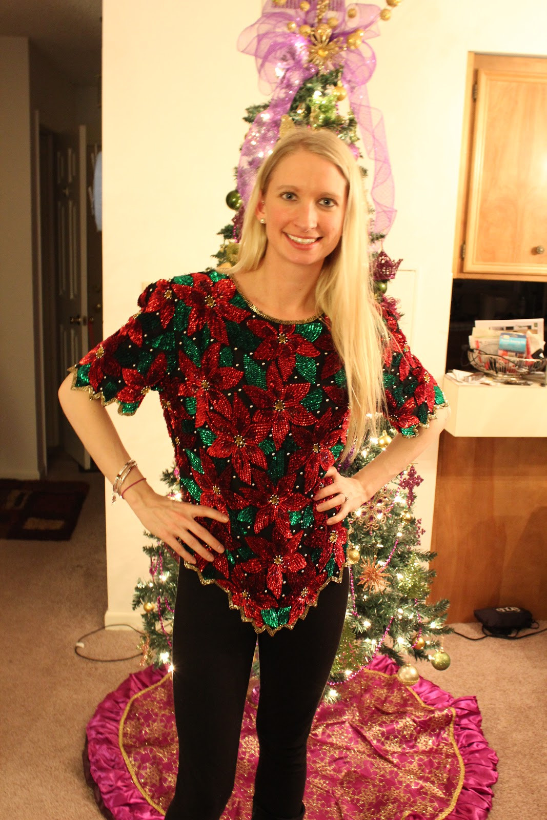 Ugly Christmas Sweater DIY
 Keepin it Thrifty What I Wore My Ugly Christmas Sweater