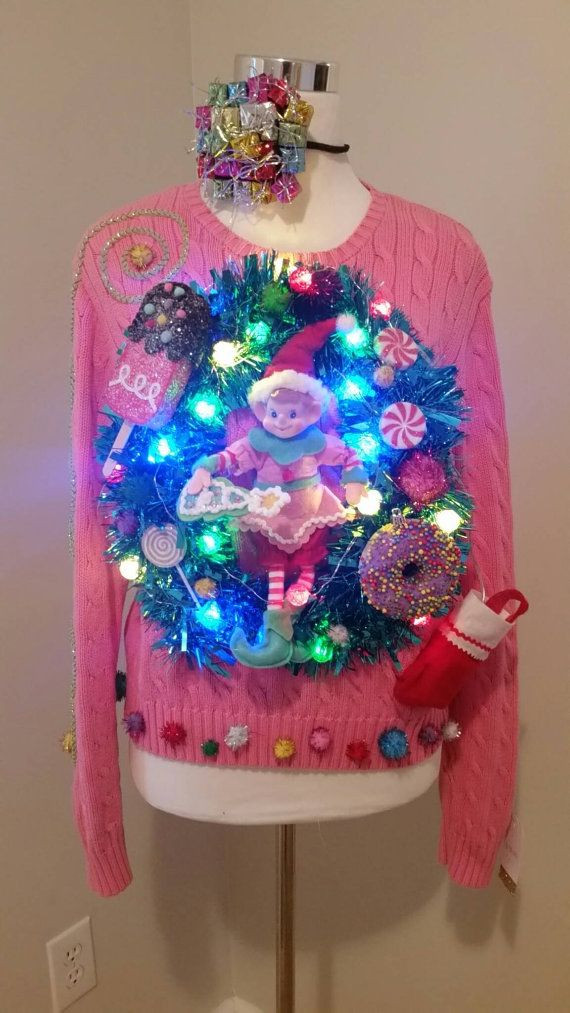 Ugly Christmas Sweater DIY Pinterest
 The 25 best DIY ugly Christmas sweater with lights ideas