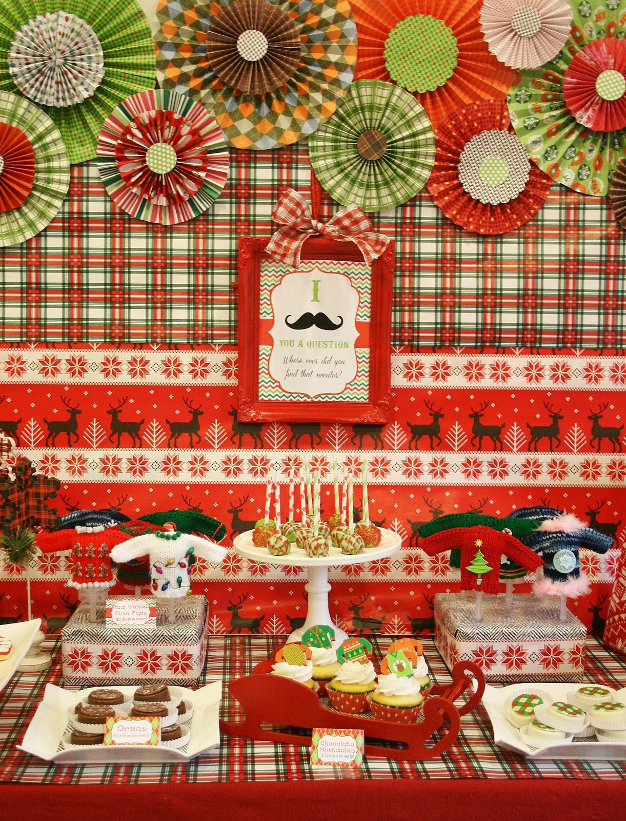 Ugly Christmas Sweater Party Decoration Ideas
 And Everything Sweet Ugly Sweater Party