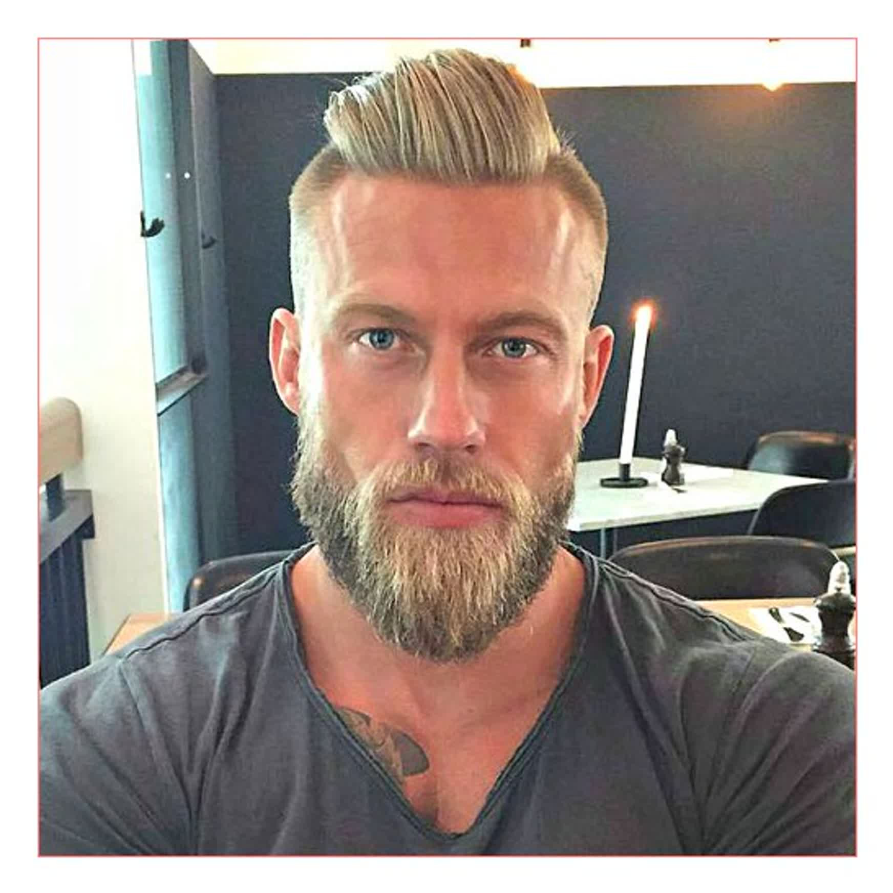 Undercut Hairstyle With Beard
 Mens hairstyle and beard