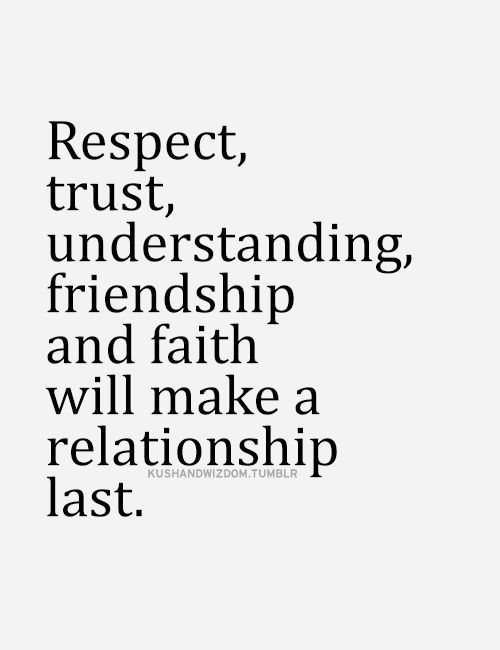 Understanding Quotes About Relationships
 Respect trust understanding friendship and faith will