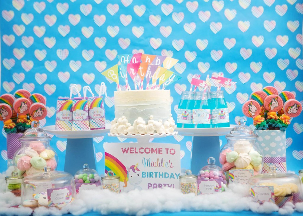 Unicorn And Rainbow Party Ideas
 Rainbow Unicorn Theme