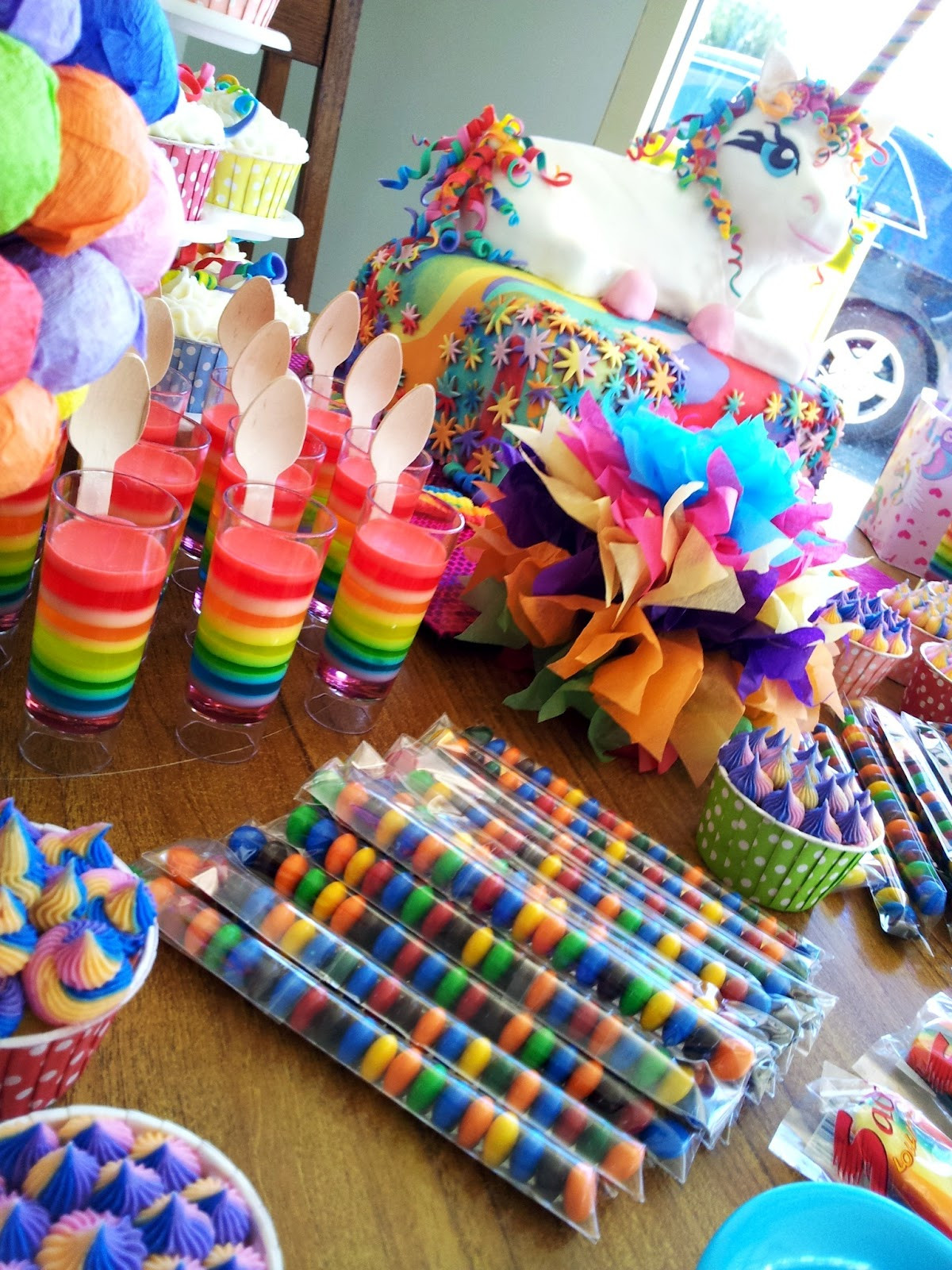 Unicorn And Rainbow Party Ideas
 The Quick Unpick Five FIVE A party rainbows and a