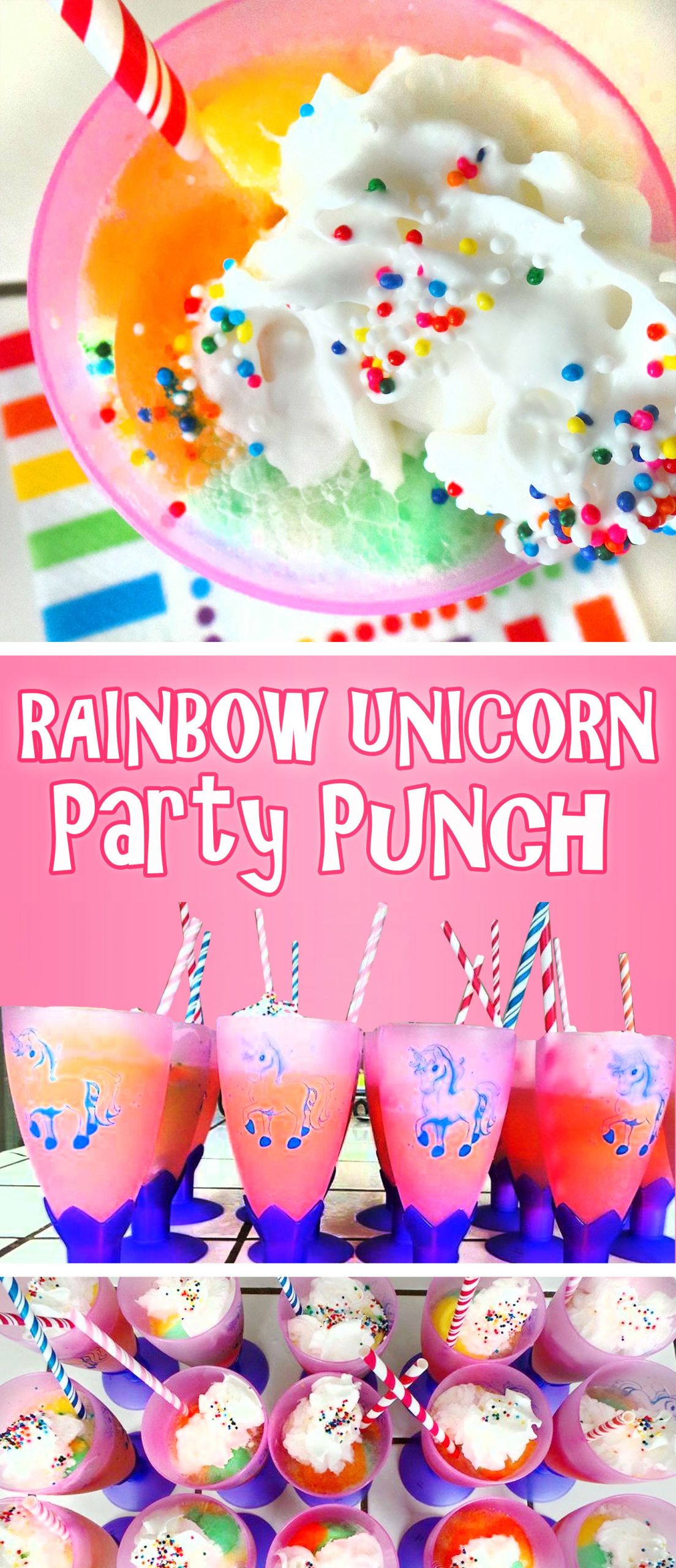 Unicorn And Rainbow Party Ideas
 Rainbow Unicorn Party Punch