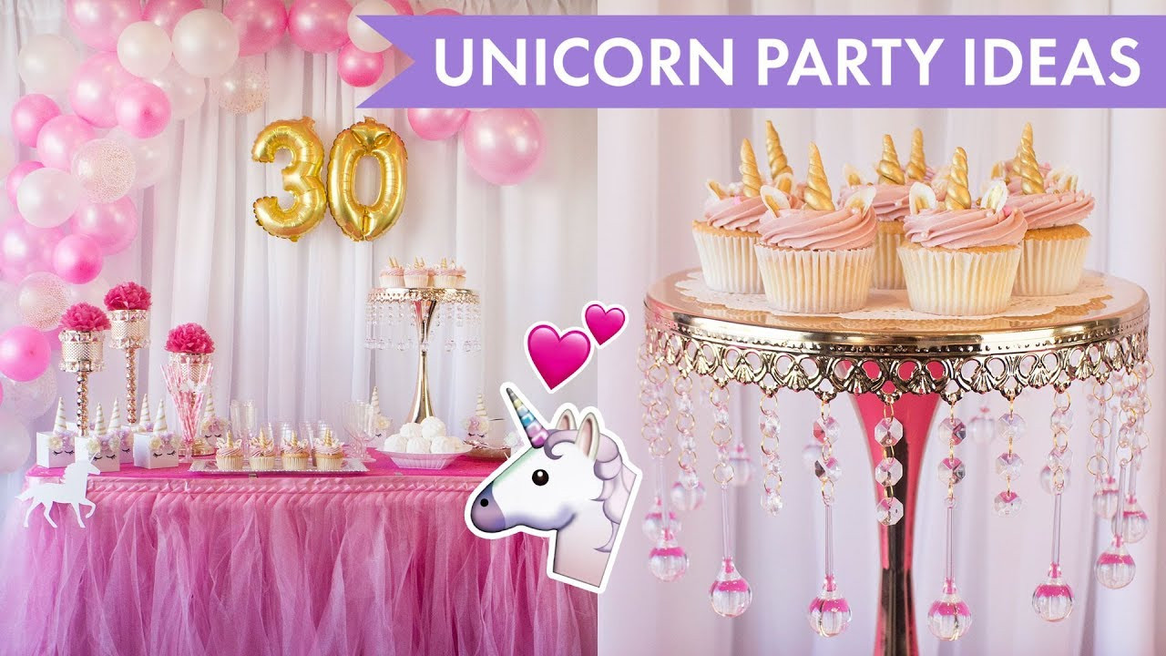 Unicorn Bday Party Ideas
 Unicorn Themed Birthday Party Ideas 🦄