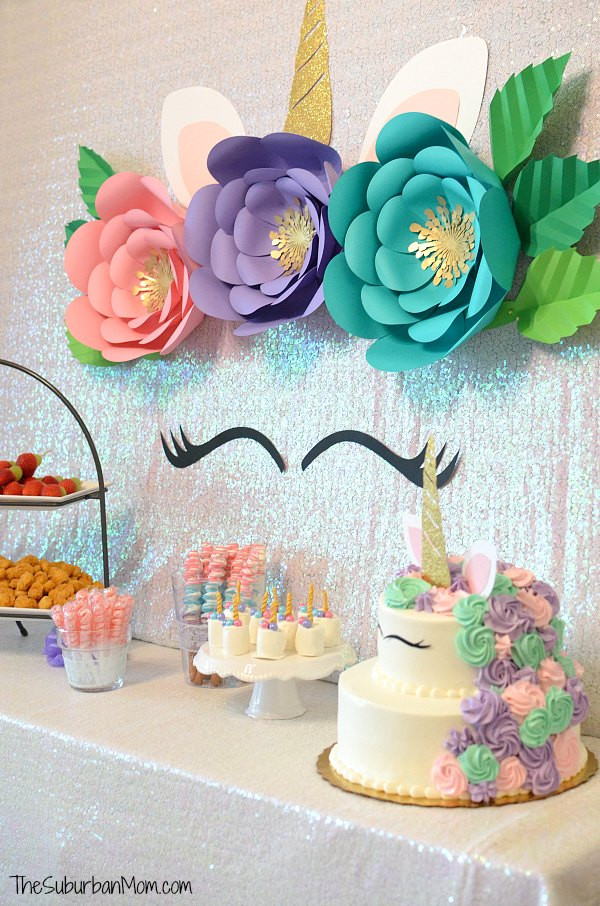 Unicorn Birthday Party Supplies
 Unicorn Birthday Party Ideas Food Decorations