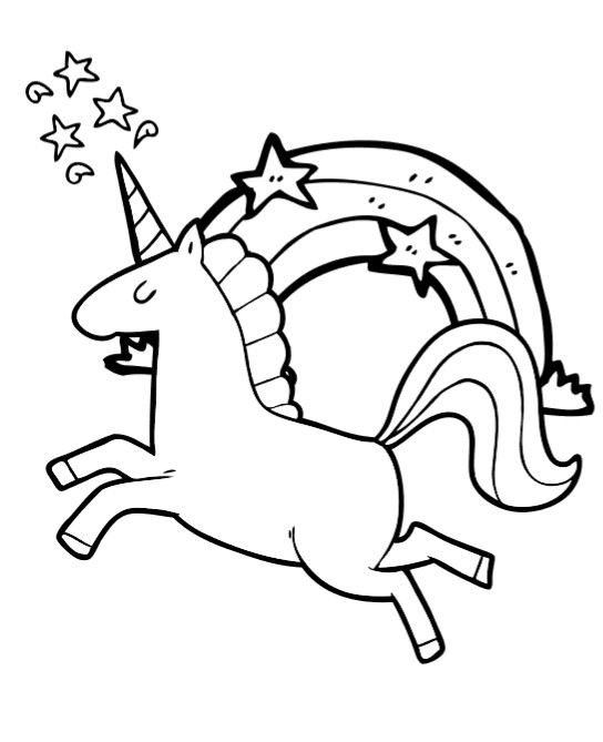 Unicorn Coloring Pages Printable
 Free Unicorn Coloring Book Pages So cute