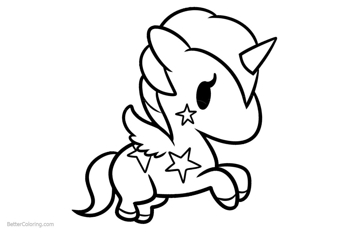 Unicorn Coloring Pages Printable
 Simple Chibi Unicorn Coloring Pages Free Printable