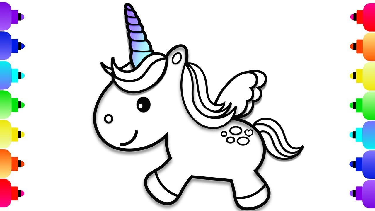 Unicorn Coloring Sheets For Kids
 How to Draw a Baby Unicorn Unicorn Coloring Pages for Kids