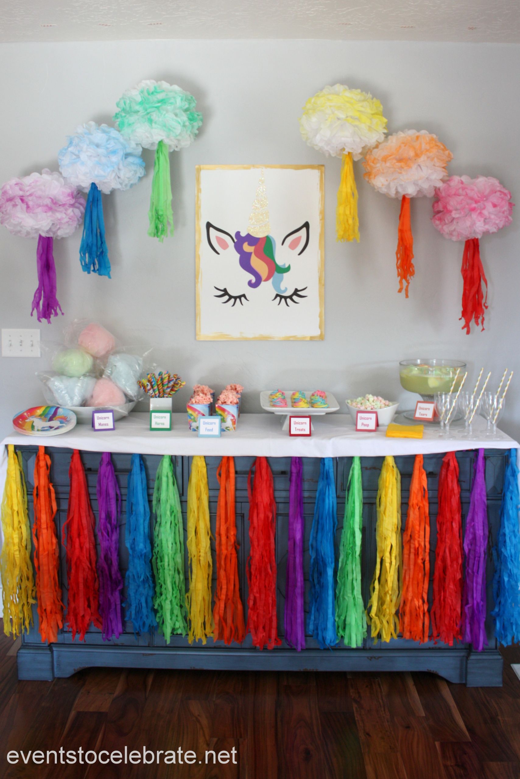 Unicorn Party Decoration Ideas
 Unicorn Party Decorations and Food