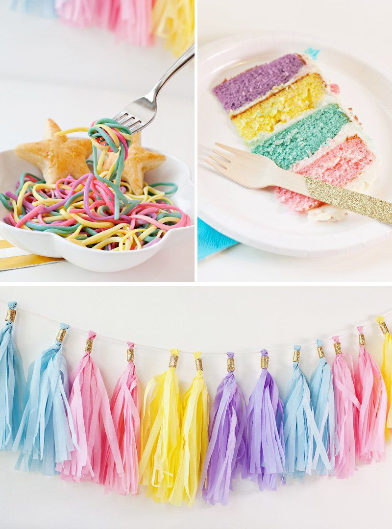 Unicorn Party Food Ideas Pony Tails
 Simple & Sweet Unicorn Birthday Party Ideas