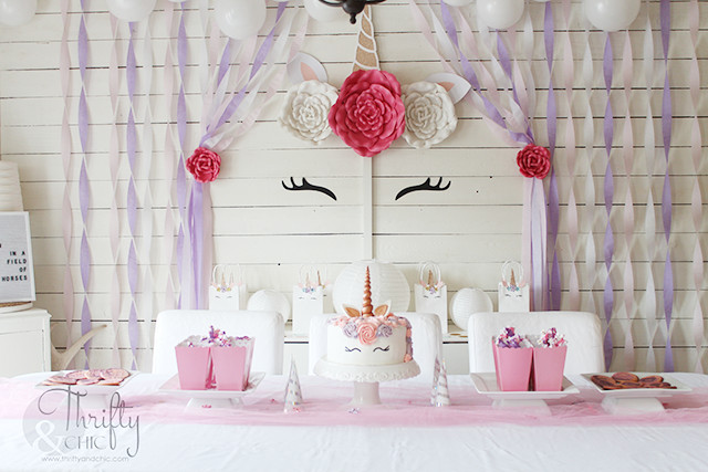 Unicorn Party Ideas Diy
 Thrifty and Chic DIY Projects and Home Decor