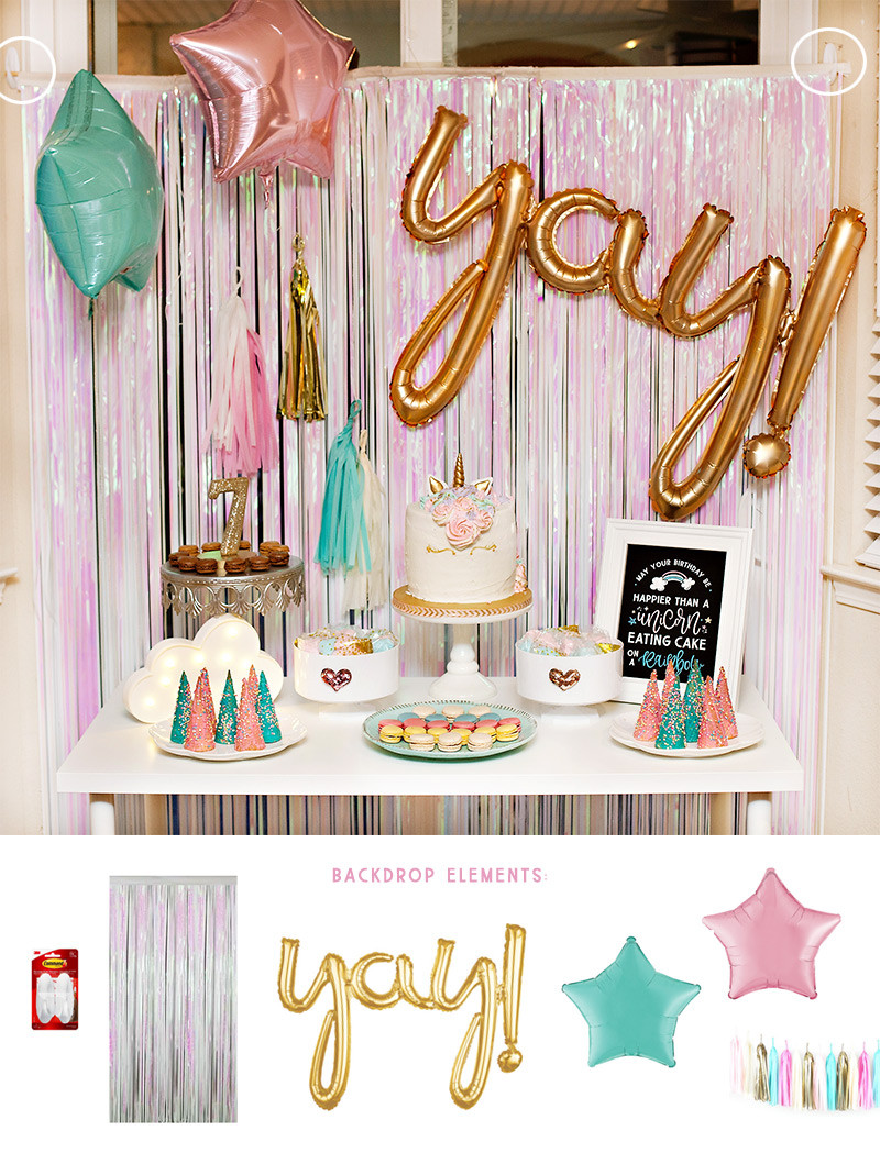Unicorn Party Table Ideas
 A Simple & Sparkly Unicorn Dessert Table How To