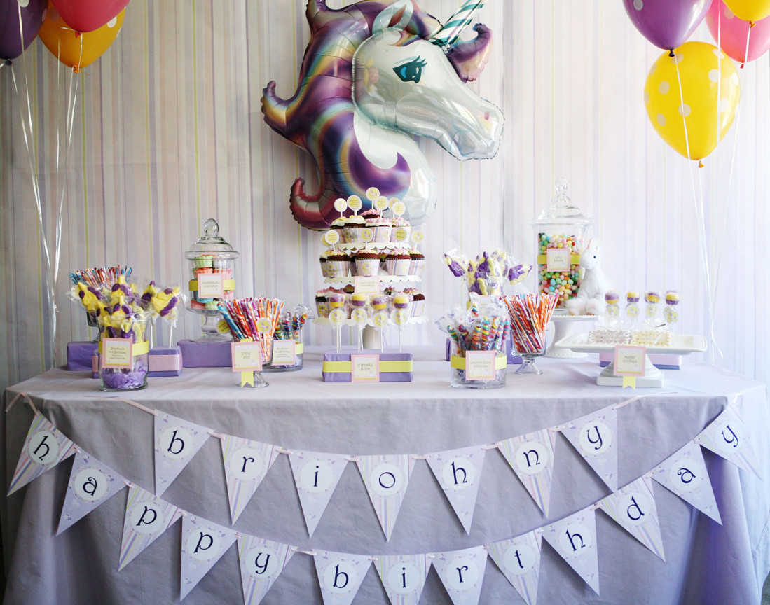Unicorn Party Table Ideas
 Invitation Parlour It s So Fluffy d Magical