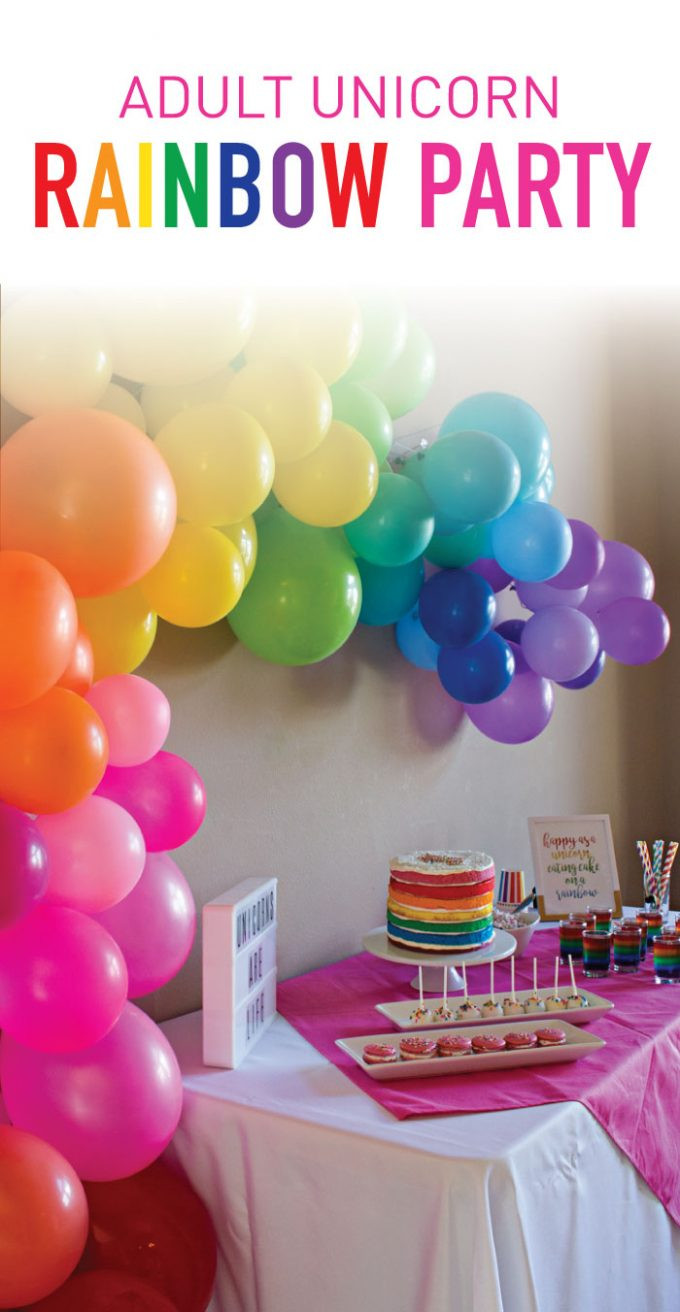 Unicorn Rainbow Party Ideas
 How to Create a Unicorn Adult Party