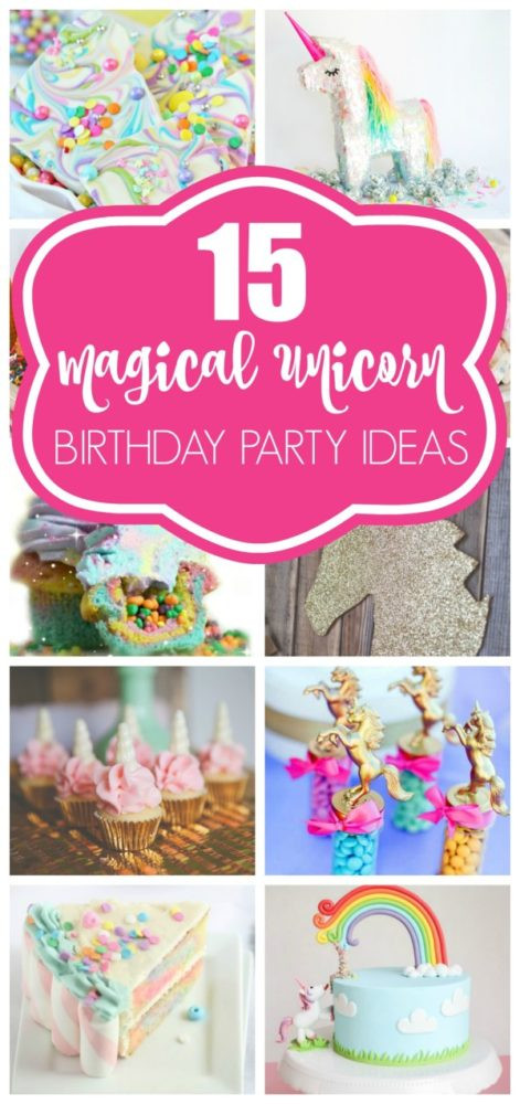 Unicorn Themed Party Ideas
 15 Magical Unicorn Party Ideas Pretty My Party